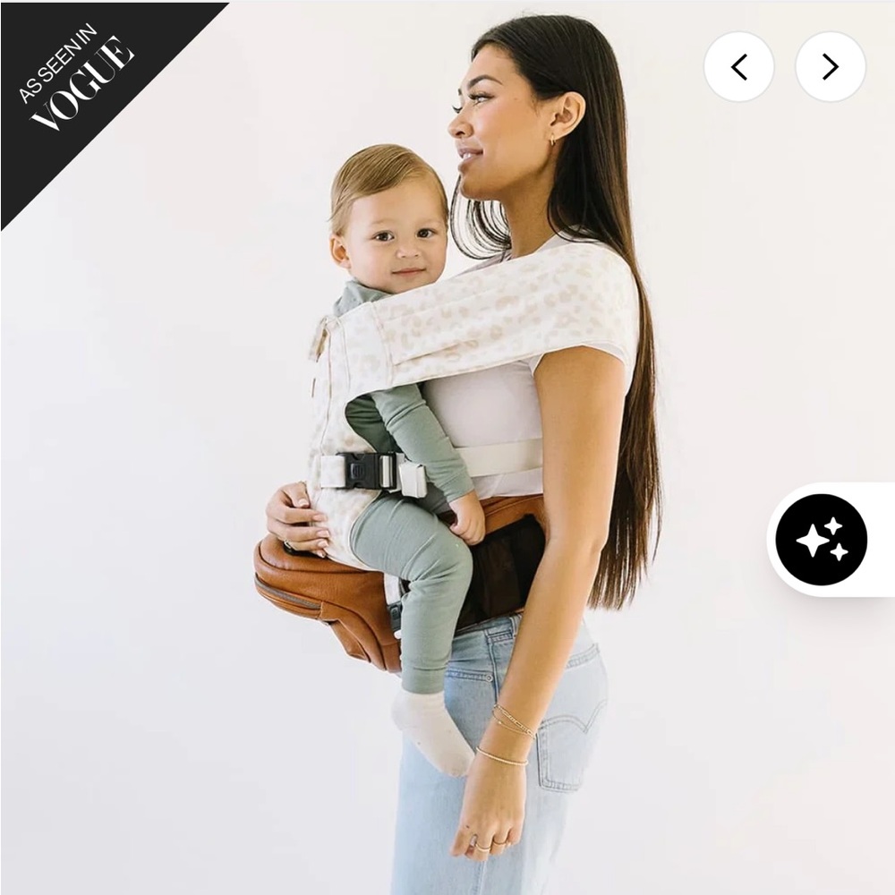 TUSHBABY Snug Hip Seat Hands-Free Attachment in Leopard NWT - Picture 5 of 7